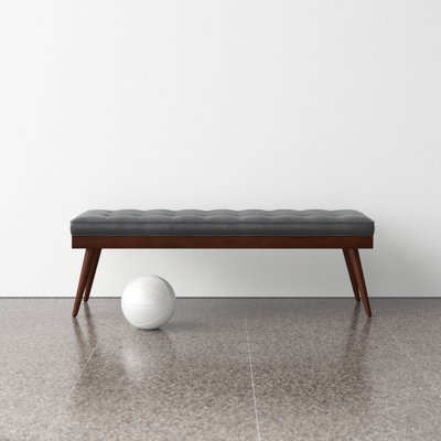 Luca 55" Genuine Leather Entryway Bench