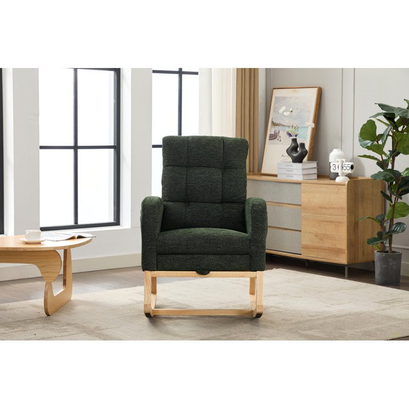 Chaise berçante Modern, Vert foncé