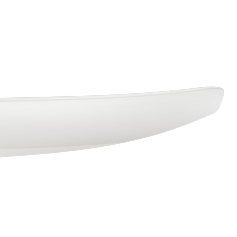 Ventilateur de plafond Hugo, Or brossé / blanc mat, Blanc mat, 42 po de largeur