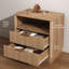 Table de chevet 2 tiroirs 23,6 "avec station de charge et lumière DEL-484414002