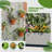 Metal Planter Box with Trellis with Wheels-109774034-132233968