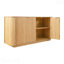 Buffet de rangement ondulé de 63 po, armoire à double porte avec tablettes réglables et rangement multi-scène pour le salon de la cuisine