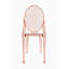Chaise d’appoint empilable de couleur rose King Louis