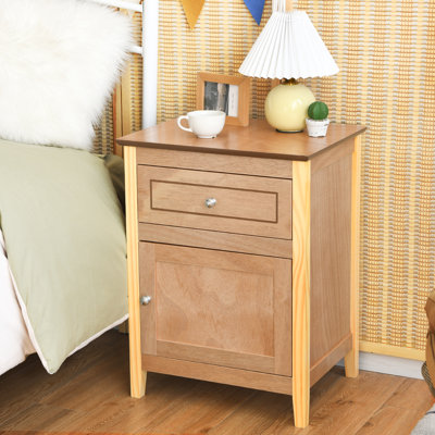 Dulles 48cm W Manufactured Wood Bedside Table