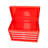Red 5 Tool Box With Lockable Wheels, Sliding Drawers & Adjustable Shelf For Garage Workshop Metal-1197079520