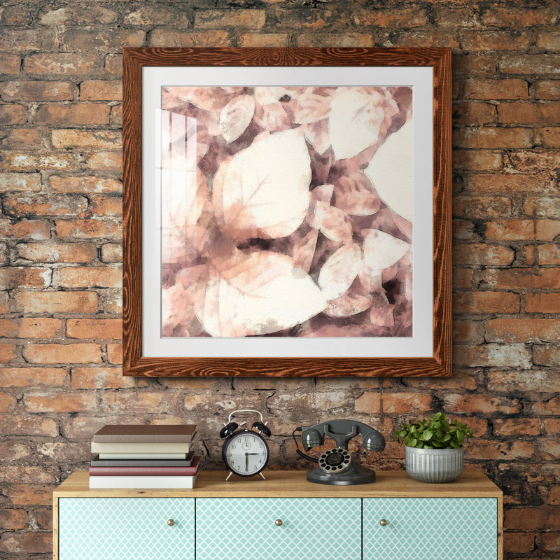 " Custom Ocean Cameo II ", Maple Framed, 17" H x 17" W x 1" D