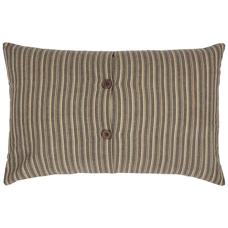 Sawyer Mill Beige Cotton Farmhouse Rectangular Pillow 14x22"