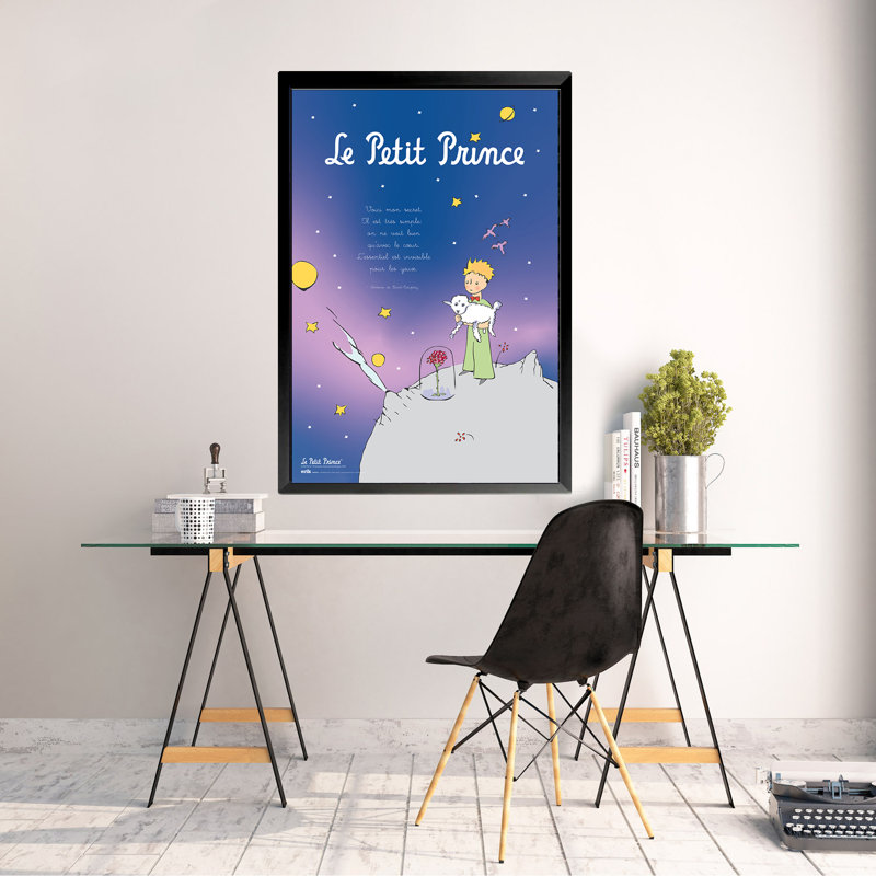 Reproduction d'art pour enfants encadrée, le PETITE PRINCE POEM 36 x 24