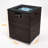 Wicker Fire Pit Column With Glass Wind Guard