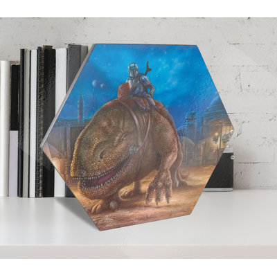 Star Wars (The Mandalorian - The Reckoning) Knexagon Wood Print