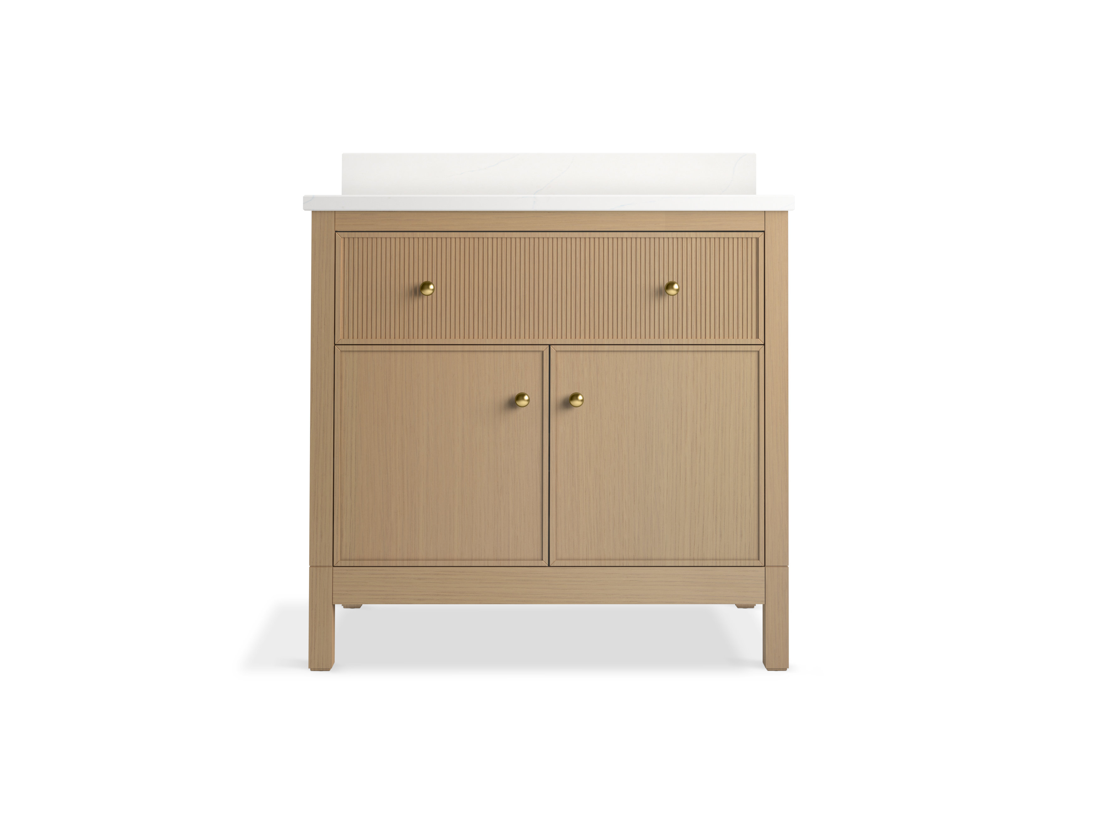 Malin By Studio McGee 36 in. Bathroom Vanity Cabinet With Sink And Quartz Top