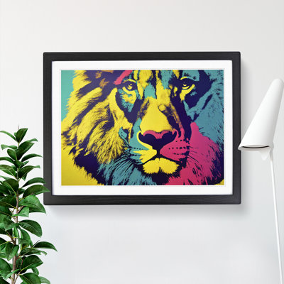 Lion Abstract - Single Picture Frame Painting
