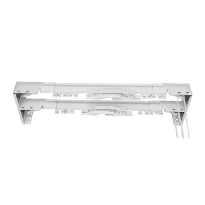 Bembry Adjustable Center-Open/One-Way Double Curtain Rod