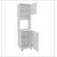 Garde-manger blanc avec rangement ouvert et 2 portes