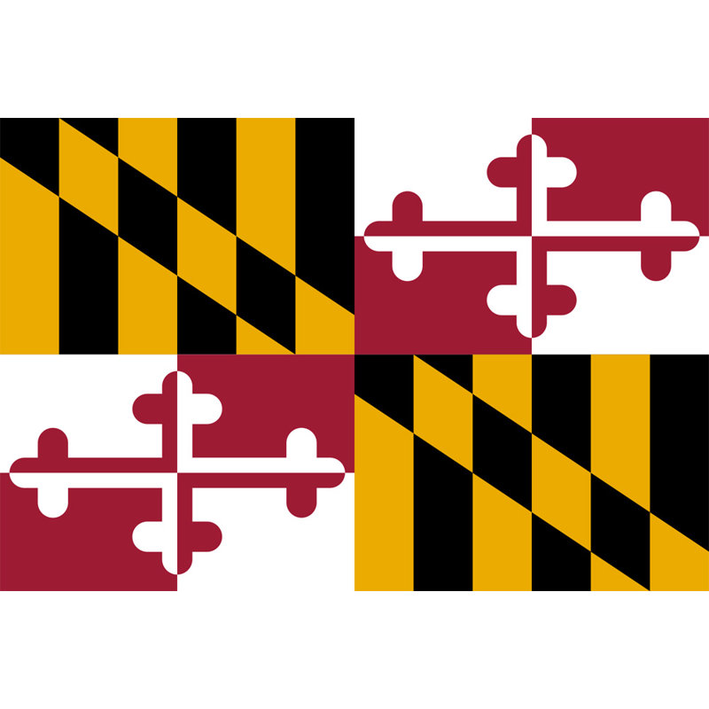Maryland, H 16 po x l 24 po