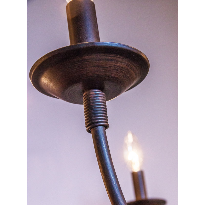 Richeson 4 - Light Candle Style Classic Chandelier, Rubbed Oil Bronze