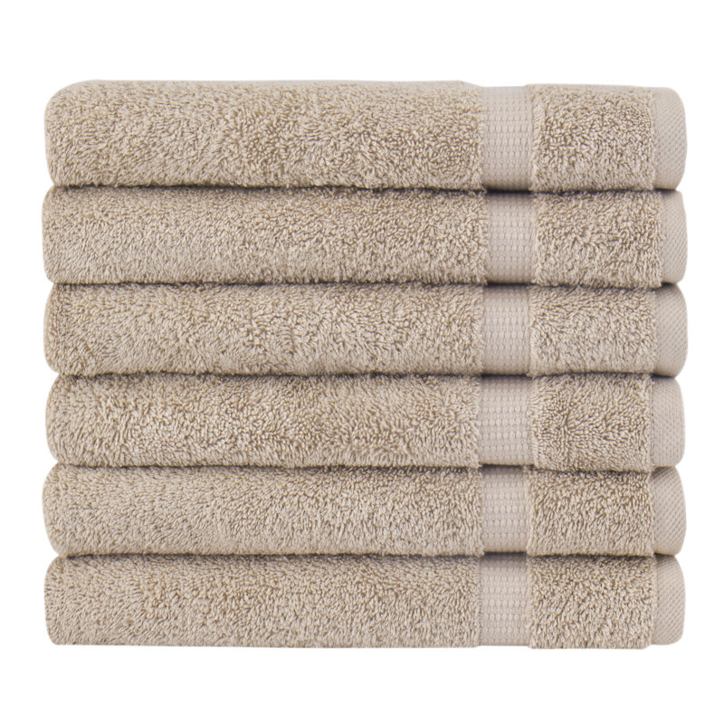 Essuie-mains en coton turc Agathon, Taupe