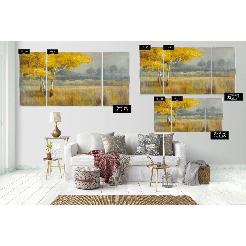 « landscape », reproduction d’image multi-pièces de qualité supérieure sur toile, H 24 po x l 48 po x P 1,5 po