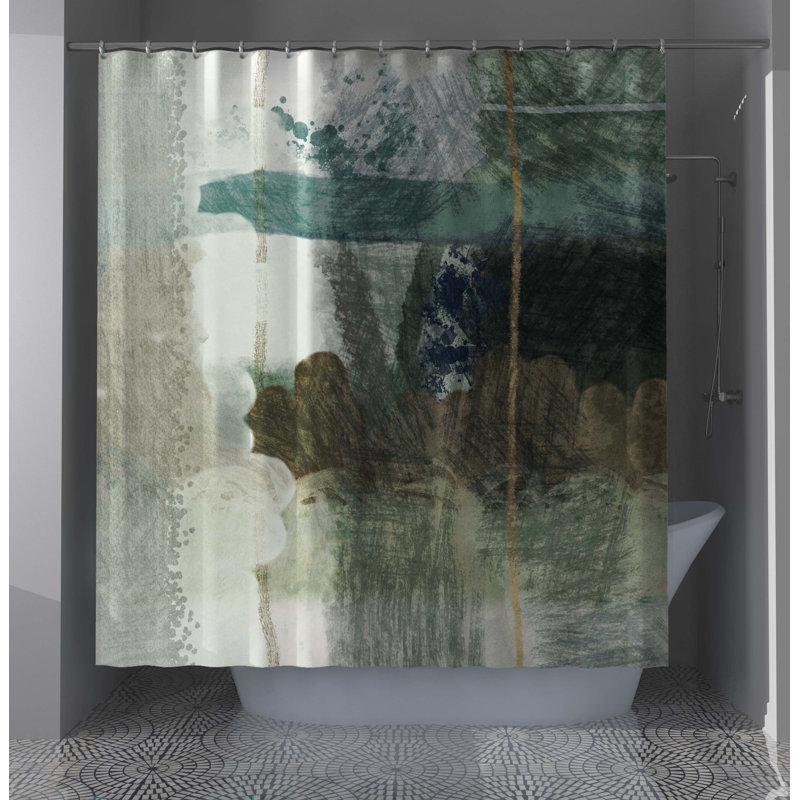 Abstract Shower Curtain