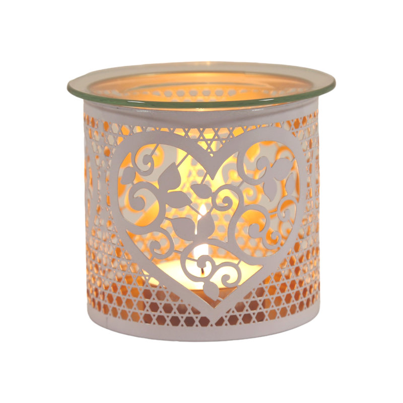 Metal Tabletop, White/Gold
