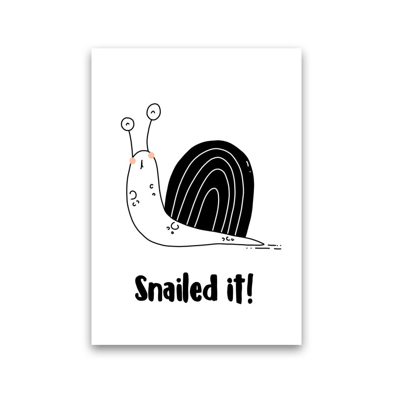 Snail by Miniofmine - Print, Unframed, 42cm H x 30cm W x 1cm D
