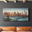 Lower Manhattan - Toile tendue avec châssis - Prêt à accrocher-307035464