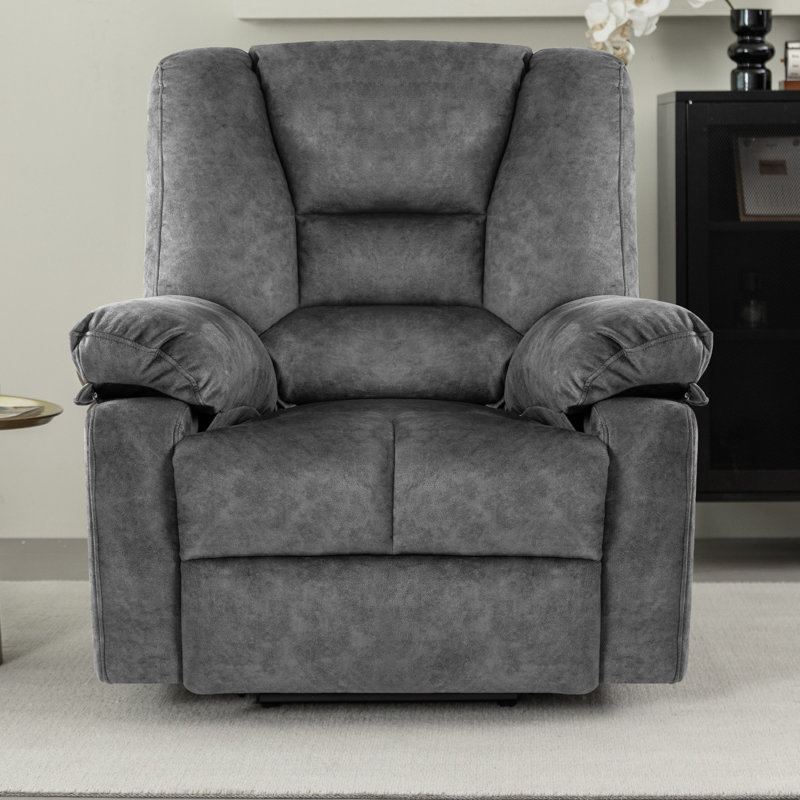 Fauteuil inclinable électrique Power Lift, Velours gris velours