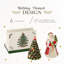 Ensemble de porte-serviette arbre de Noël avec poivre et sel 3 pièces Spode