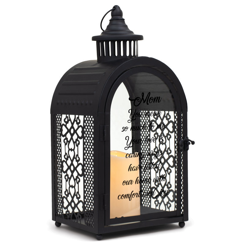 16.5'' H Tabletop Lantern with Candle Included