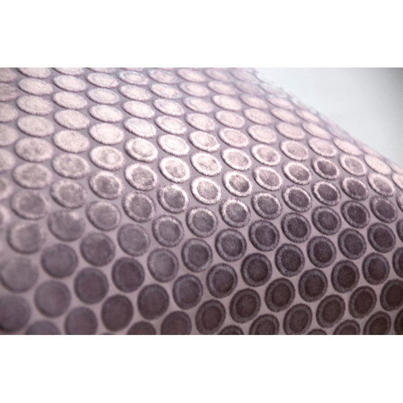 Dots Square Velvet Pillow Cover & Insert, 22"H x 22"W, Thistle