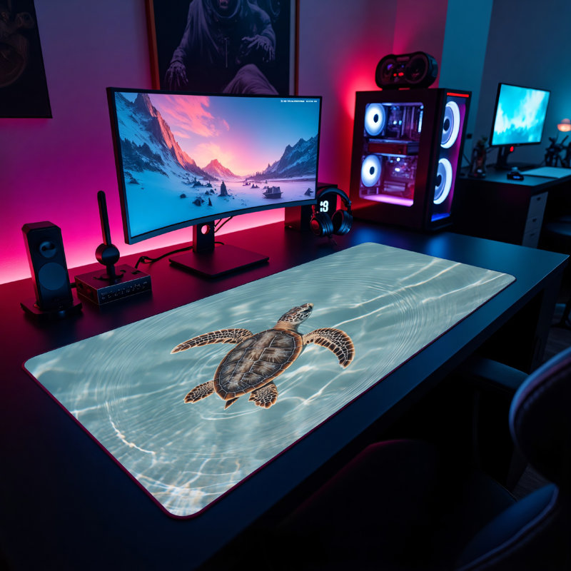 Polyester Desk Pad, 14.4x12.1