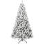 Arbre de Noël enneigé 7 pi avec base en métal-2114940417
