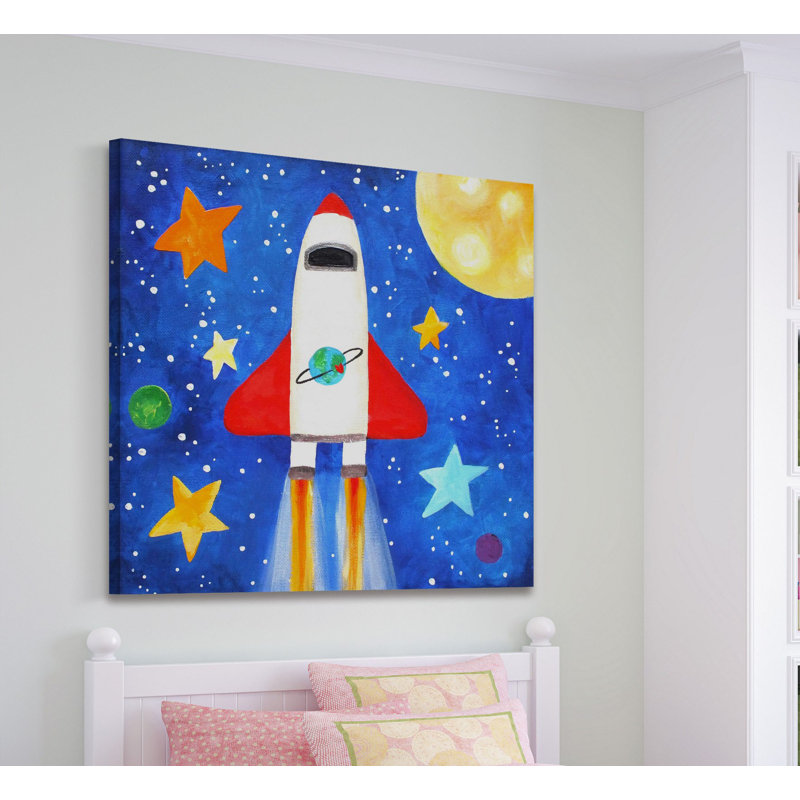 Shuttle Flight by Nicola Joyner - Wrapped Canvas Painting, 122cm H x 122cm W