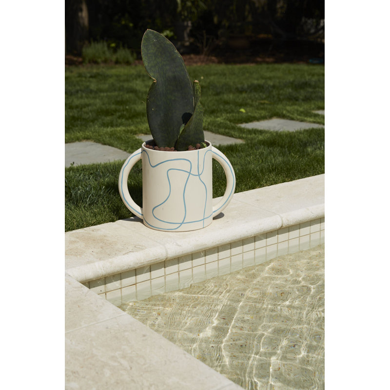 Maritza Pot, 10" H x 14.5” W x 8.75" D