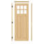 Porte en panneau de verre transparent à 6 grilles transparentes avec noyau solide non fini 2 brins brut-114548927-114767289