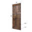 Porte de grange coulissante à finition couleur H Series avec quincaillerie à assembler requise-126486753-129990675