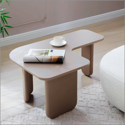 35.43" L-Shape Modern Coffee Table