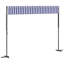 Dakota Fields 300cm D Polyester Cover Retractable Freestanding Awning-2116190995
