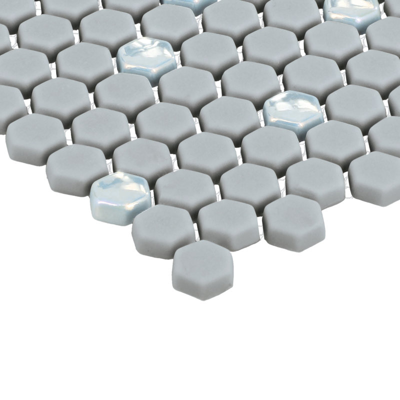 Mini mosaïque en verre hexagonale pour mur et plancher de 5/8 po Starcastle (ensemble de 15), Wonderstar