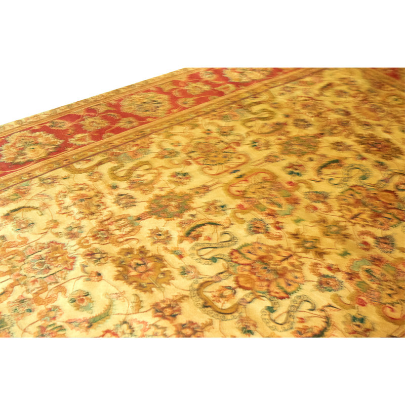 High-Quality Hand-Knotted Cream And Beige Area Rug