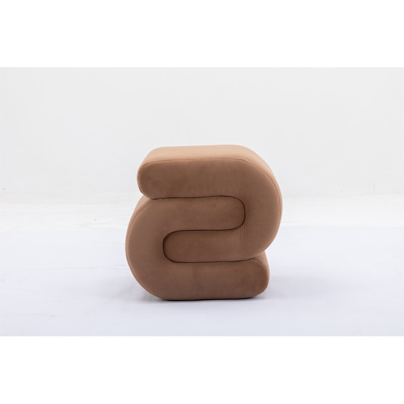 Ottoman Makeup Stool Footstool (Only Including Ottoman), Coffee