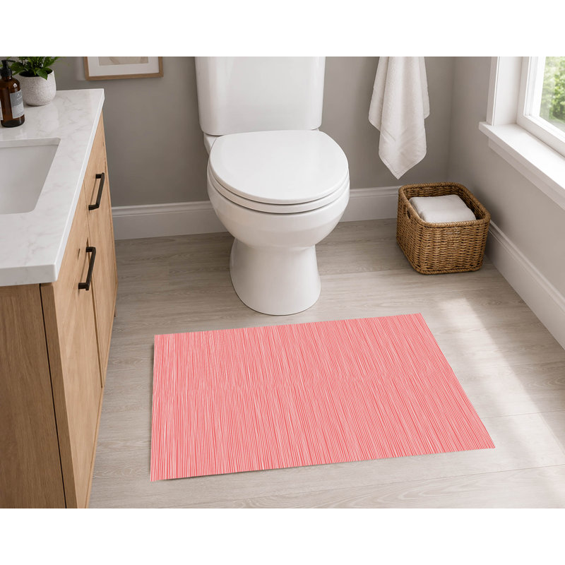 Tapis de toilette rectangulaire absorbant et antidérapant Éric, 34" W x 21" L, Eggplant