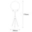 Lampe de table à trépied noire 22,44 po Yvaine