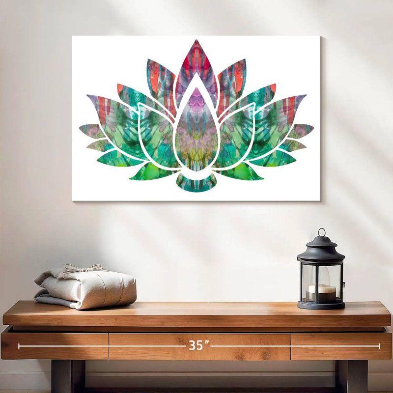 Harnek Lotus Patterns, 16" H x 24" W