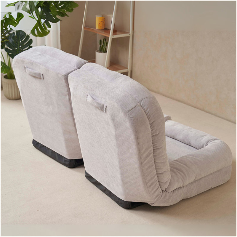 Canapé-lit convertible double escamotable, Tissu blanc