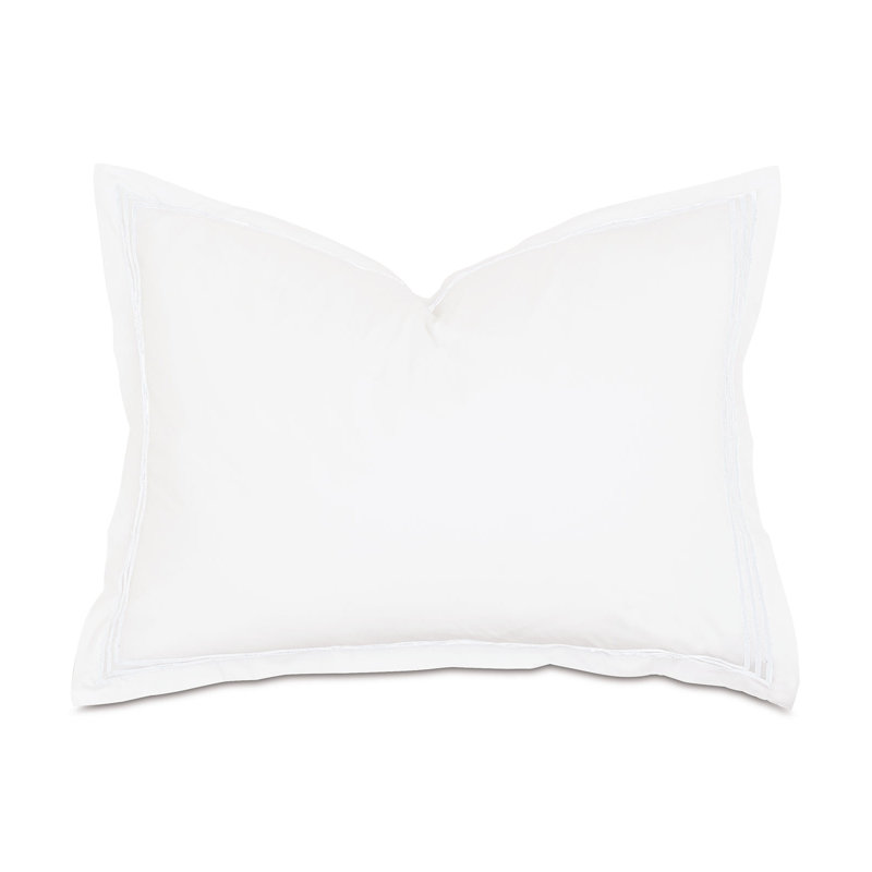 Tessa Sham, Standard, White, Multi-stripe