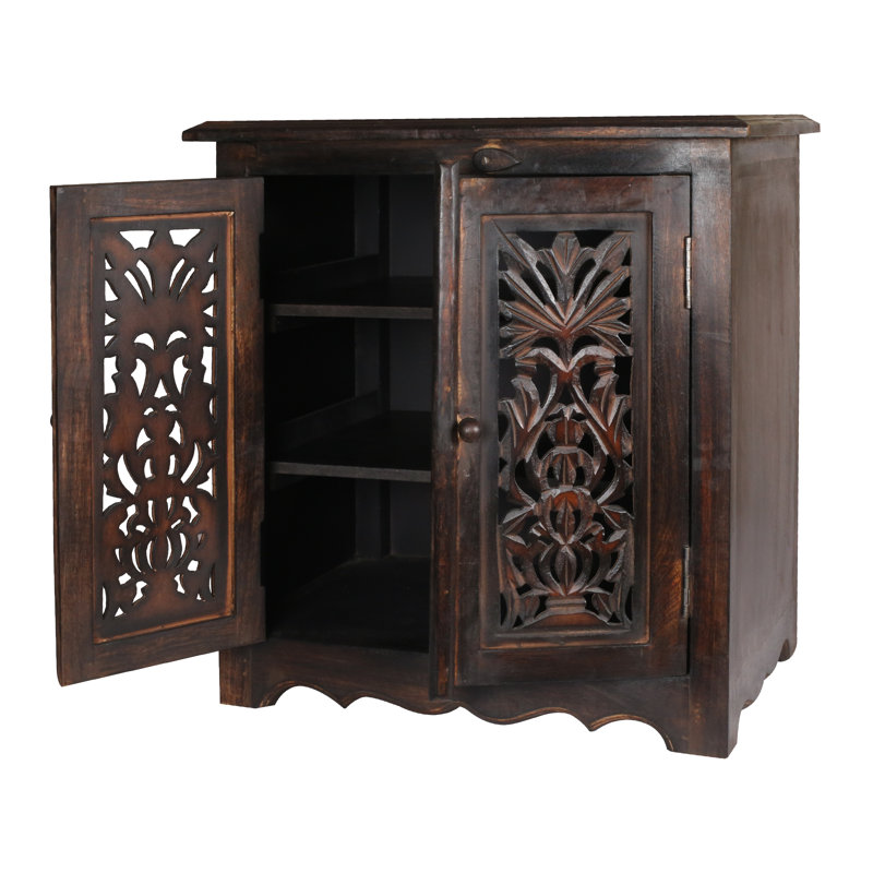 Gustavo End Table, Dark Brown