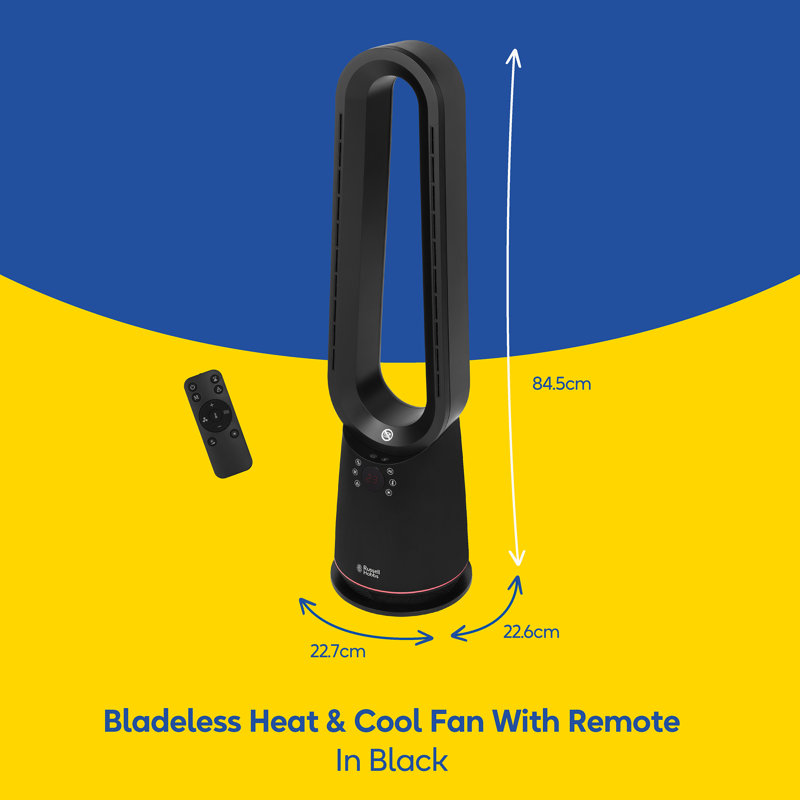 Russell Hobbs® Rhbhc2030w, Bladeless Heat And Cool Fan With Remote In Black 