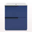 Meuble-lavabo 30 po avec lavabo en céramique et tiroirs pleine extension, meuble-lavabo autoportant avec glissières de tiroir à fermeture douce, conception cannelée, bleu-2054223956
