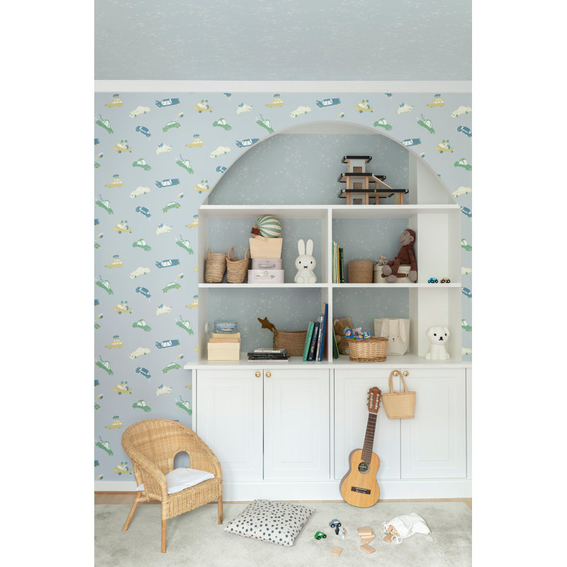 Galerie Resan Bilarna Cartoon Cars Wallpaper, Light Blue